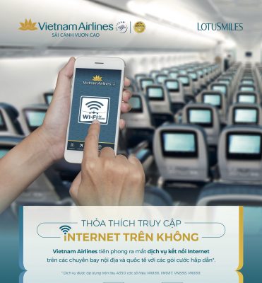 wifi chuyến bay Vietnam Airlines