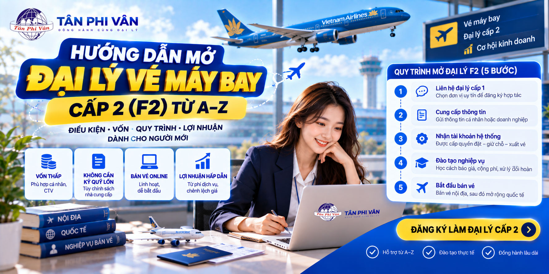 điều kiện mở đại lý vé máy bay