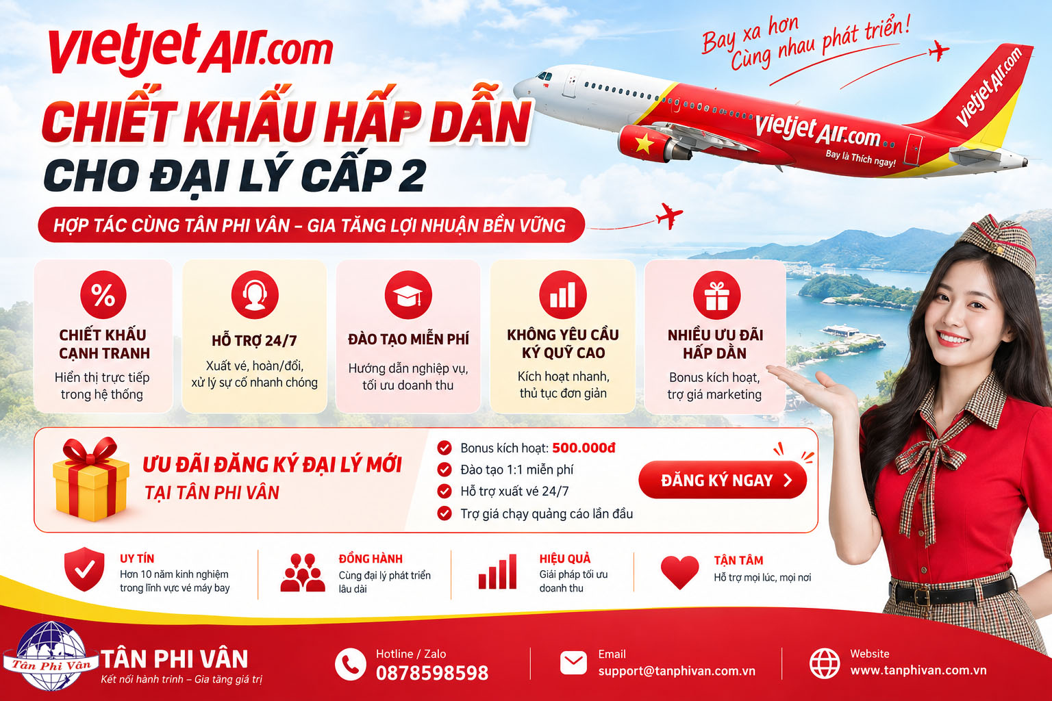 chiết khấu hoa hồng vietjet air