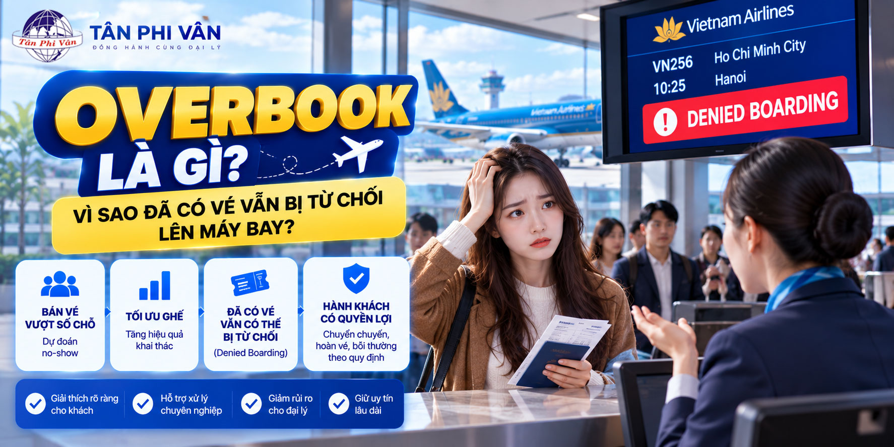 overbook vé máy bay là gì