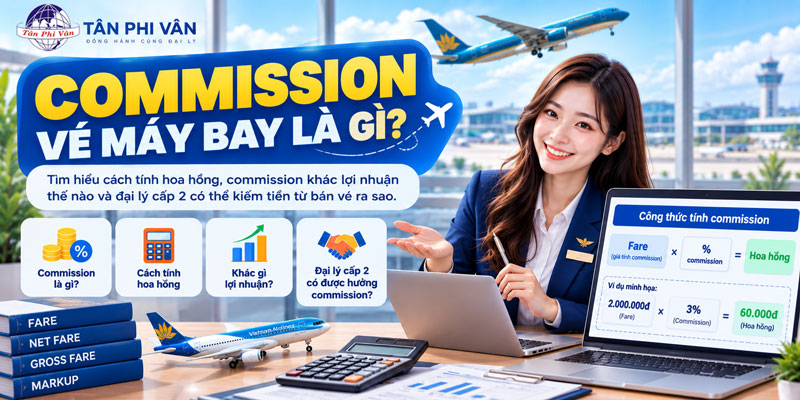 hoa hồng vé máy bay là gì