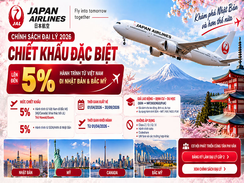 Chính sách BSP Japan Airlines